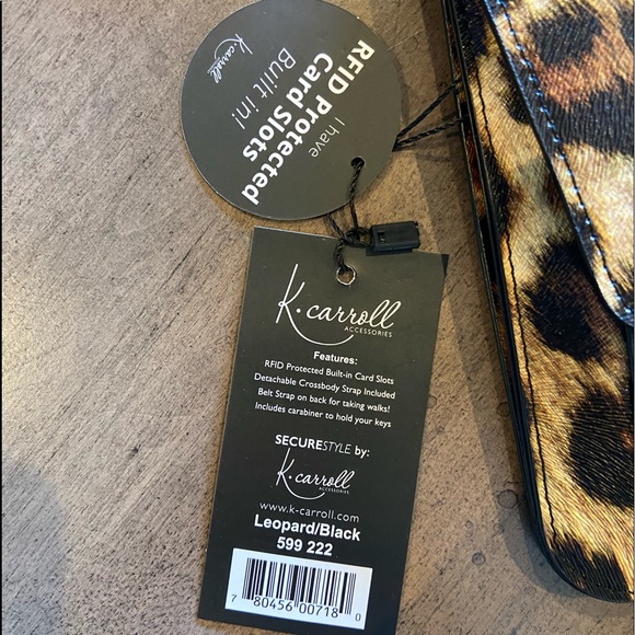 K. Carroll RFID Protected Crossbody/Belt Bag NWT - Picture 3 of 8